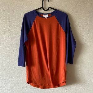 LuLaRoe Half Sleeve Top size small